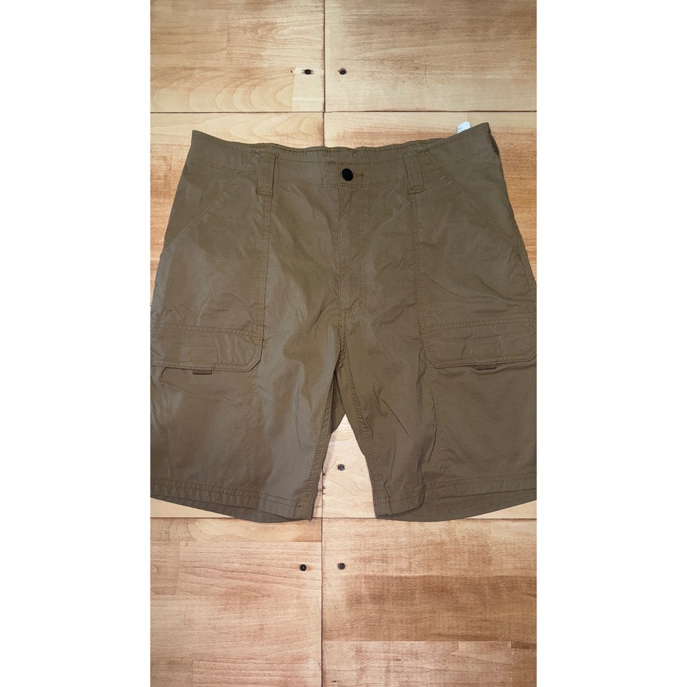 Magellan Outdoors‎ Mens Brown Hiking Cargo Shorts Size 34 Stretch Nylon